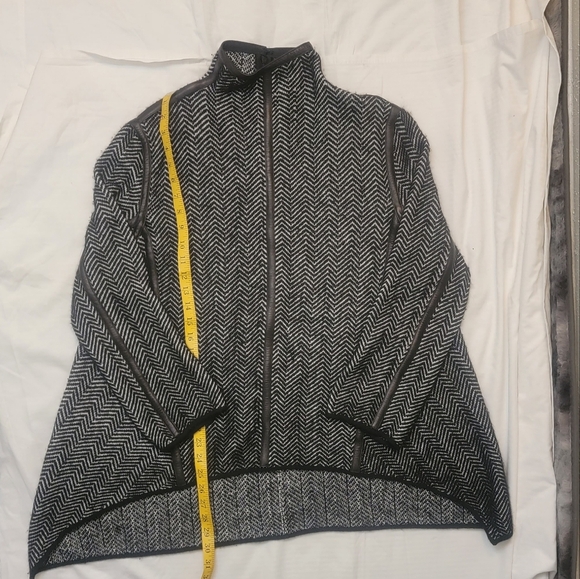 Tom Ford leather trimmed cashmere blend sweater size Large - Picture 12 of 16